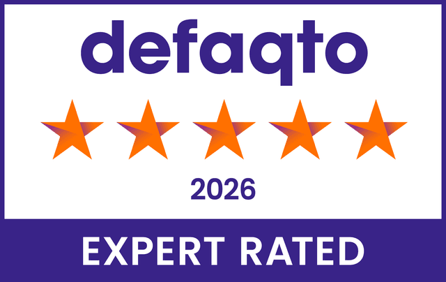 Defaqto 5 Star Rated 2026